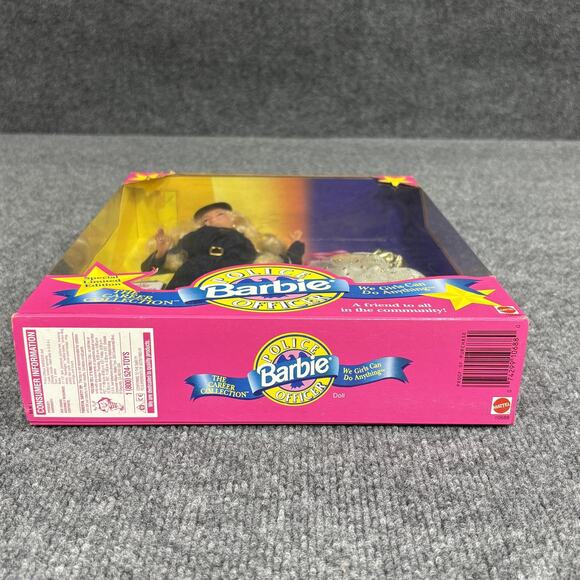 Vintage 1995 Barbie Police Officer Doll Limited Edition‎ Mattel 10688 NIB in Box - Picture 9 of 12